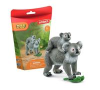 Figurine Maman et Bébé Koala, pour enfants dès 3 ans, 13,6 x 5,8 x 19,2 cm -Schleich 42566 WILD LIFE