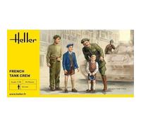 Figurine Maquette Équipage de Char Français - HELLER - FRENCH TANK CREW