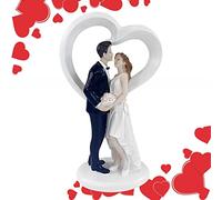 Figurine Mariage Couple Marié Se Donnant Un Bisou, Cake Topper Mariage Mariée Et Marié, Gâteau Figurine Mariage, Figure Couple Pour Mariage Fiançailles, Anniversaire