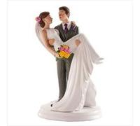 Dekora - 305067 Figurine pour gâteau du mariage, Blanc, 20cm