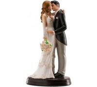 Figurine gâteau de mariage - Dekora - Maria et Juan - 18 cm - Blanc - Adulte - Mixte