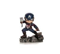 Iron Studios - Minico Avengers Endgame Captain America Vinyl Statue 5,9" (H) x 5,5" (W) x 3,9" (L) Multicolore