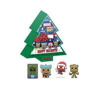 Funko Pocket Pop! Marvel - Groot - Tree Holiday Box 4 Pieces - Marvel Comics - Porte-clés - Mini-Figurine en Vinyle à Collectionner Porte-clés Fantaisie - Cadeau de Noël - Idée de Cadeau