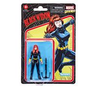 Marvel Hasbro Legends Series Retro 375 Collection, Figurine Black Widow de 9,5 cm, 1 Accessoire F3818 Multicolore