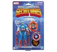 Marvel Legends Series Captain America, Figurine de Collection de 15 cm, inspirée des Bandes dessinées rétro Avengers Secret Wars, Bleu, Rouge, et Blanc