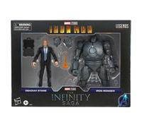Figurine Marvel Legends The Infinity Saga Iron Man Obadiah Stane and Iron Monger set 2 figures 15cm - - - Ocio Stock