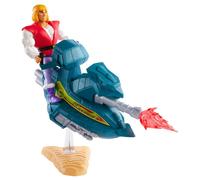 FIGURINE MASTERS OF THE UNIVERS ORIGINS PRINCE ADAM AVEC TRAÎNEAU SKY