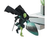 Figurine Médiévale De Chevalier Squelette, Modèle Articulé À 360° avec Détails De L'armure, Figurine Décorative Gothique pour Le Bureau, Jouet À Collectionner pour Halloween (14cm De Hauteur)