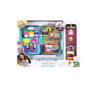 Squish-a-longs Ensemble de jeu bagage à emporter - (2) Mini-Squish de 2,5 cm, 3 niveaux de jeu, 3 accessoires et 2 pièces de jeu - Collectionnez, échangez et jouez - À partir de 6 ans
