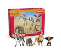 Schleich 42736 Wild Life Afrique Set de démarrage, dès 3 Ans, Wild Life - Figurine, 8 x 25 x 19 cm