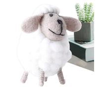 Figurine Mignonne De Mouton En Feutre - Décor De Mouton En Laine Feutrée | Figurine De Moutons Tissés - Parfaite Pour Le Salon, La Chambre D'enfant Ou Au Sommet D'un Support Flottant, Apportant De La