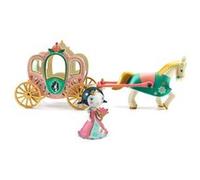DJECO- Arty Toys Mila & ZE Carrosse Poupée et Figurines d'action, 36788, Multicolore