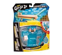 Figurine extensible - GOO JIT ZU - Minecraft Creeper - 11 cm - Texture élastique - Extensible 3x
