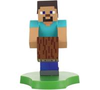 Figurine Minecraft Steve - EXQUISITE GAMING - Cable Guys - Support écouteurs smartphone ou petit accessoire - 20 cm