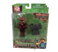 Figurine Minecraft Villager Blacksmith 3" Mojang Overworld Series 2 Toy