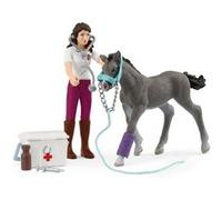 Schleich Figurine Horse Club Mini Monde – Mme Kramer et son poulain 42752
