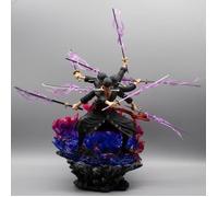 Figurine Miniature AH030 One Piece Zoro Figure 40 cm Action Anime Figurine Wano Onigashima 9 Épées Style PVC Statue Modèle Collectio