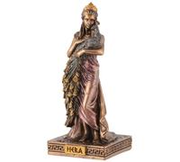 Figurine miniature de la déesse grecque Héra, peinte avec couleur bronze de Veronese