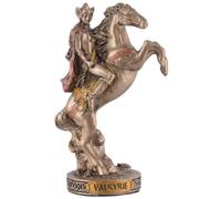 Figurine miniature de Valkyrie germanique sur cheval - Bronze peint à la main par Veronese