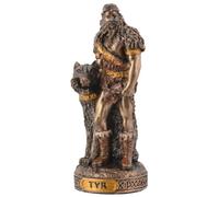Figurine miniature dieu germanique Tyr - Bronze peint à la main par Veronese