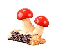 Figurine miniature en résine en forme de champignon pour intérieur ou extérieur