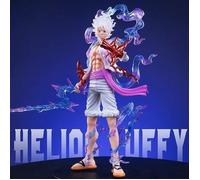 Figurine Miniature GMQOZ Anime One Piece Luffy GEAR 5 Figurine 21 CM Nika Sun God Figurines Collection Modèle Jouets pour Enfants Ar