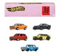 Hot Wheels Coffret 5 voitures Culture Automobile Japon HRW84 – Métal premium 1/64, boîte empilable