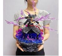 Figurine Miniature OUV4T 40 cm One Piece Zoro Anime Chiffres Wano Onigashima 9 Épées Style Action Figurine PVC Statue Modèle Collect