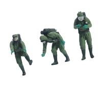 Figurine miniature peinte à la main à l ' échelle 1 / 64 Personnes miniatures réalistes Modèle de figurine d ' équipe sauvée pour la photographie Figurines de sauvetage réalistes de collection pour de