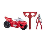 Figurine de collection Power Rangers Figurine Rip N Go Moto de combat T-Rex et Ranger rouge Dino Fury