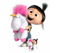 Figurine - Minions - Agnes and Fluffy Unicorn - H 118 cm - L 100 cm - Ultra léger