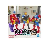 Marvel Comics – Figurine MixMashers Captain America – 12 cm personnalisable avec accessoires