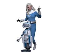 Figurine Hot Toys Mms824b - Marvel Comics - The Fantastic Four : First Steps - Invisible Woman & H.E.R.B.I.E
