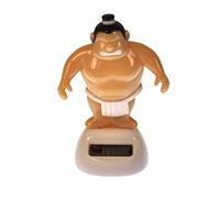 Figurine Mobile, lutteurs Sumo, sur Fond Plastique avec Cellule Solaire, env. 10 cm, dans Emballage Blister pour accrocher