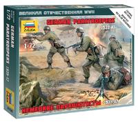 Figurine Modèle En Plastique Allemande De Parachutistes WWII 1:72 ZVEZDA