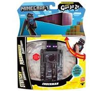 Heroes of Goo Jit Zu Personnage élastique Minecraft, Collectionne l'Enderman et la Perle de l'Ender, Substance visqueuse Unique avec éléments cachés à l'intérieur, Étire-Le jusqu'à 3 Fois sa Taille