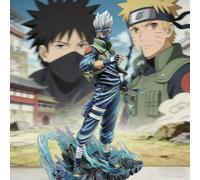 Figurine Naruto Hatake Kakashi Lightning Slash édition spéciale, modèle périphérique d'anime, cadeau pour garçons Bleu