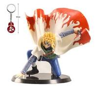 Figurine Naruto quatre générations vague fengshuimen modèle fait main 14cm avec portes clés naruto G