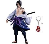 Figurine Naruto Uchiha Sasuke 25cm avec portes clés naruto G