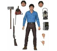 Figurine - NECA - Evil Dead Ultimate Ash 40th Anniversary - 3 têtes interchangeables - Coffret Cadeau - 17,8 cm