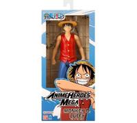 Bandai - Anime Heroes - One Piece - Figurine Anime Heroes Mega 30 cm Luffy - Grande Figurine articulée Luffy - Licence Officielle One Piece - Jouet Enfant 4 Ans et + - 38331