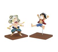 Figurine One Piece - Monkey D Luffy & Enel Wcf Log Stories 7cm