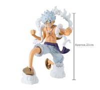 Figurine - BANPRESTO - Luffy Gear 5 - 21 cm - PVC peint mat - Pose dynamique