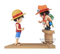 Figurine One Piece Monkey D Luffy & Portgas D Ace World à collectionner Log Stor