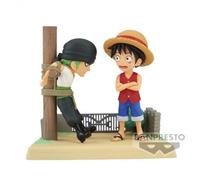 Figurine One Piece - Monkey D. Luffy & Roronoa Zoro Wcf Log Stories 7cm