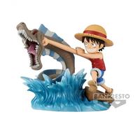 Figurine One Piece - Monkey.D.Luffy Vs Local Sea Monster Wcf Log Stories 7cm