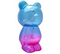 Figurine Ourson Electroplaquage Dégradé Rose Bleu H21,5cm - MIKE - ALTOBUY Bleu