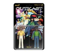 Super7 Outkast Aquemini Big Boi et André 3000 - Lot de 2 figurines Outkast de 9,5 cm avec accessoires, objets de collection Hip Hop et jouets rétro