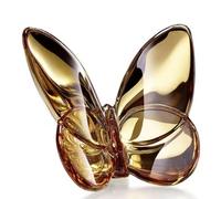 Figurine papillon en cristal avec revêtement AB - Ornements de collection - Cadeau pour les amateurs de papillons et les collectionneurs (champagne)