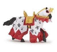 Papo -Figurine Peinte A La Main -Médiéval - Fantastique -Cheval du Roi Arthur rouge-39951-À Collectionner-pour Enfants - Filles et Garçons - A Partir de 3 Ans